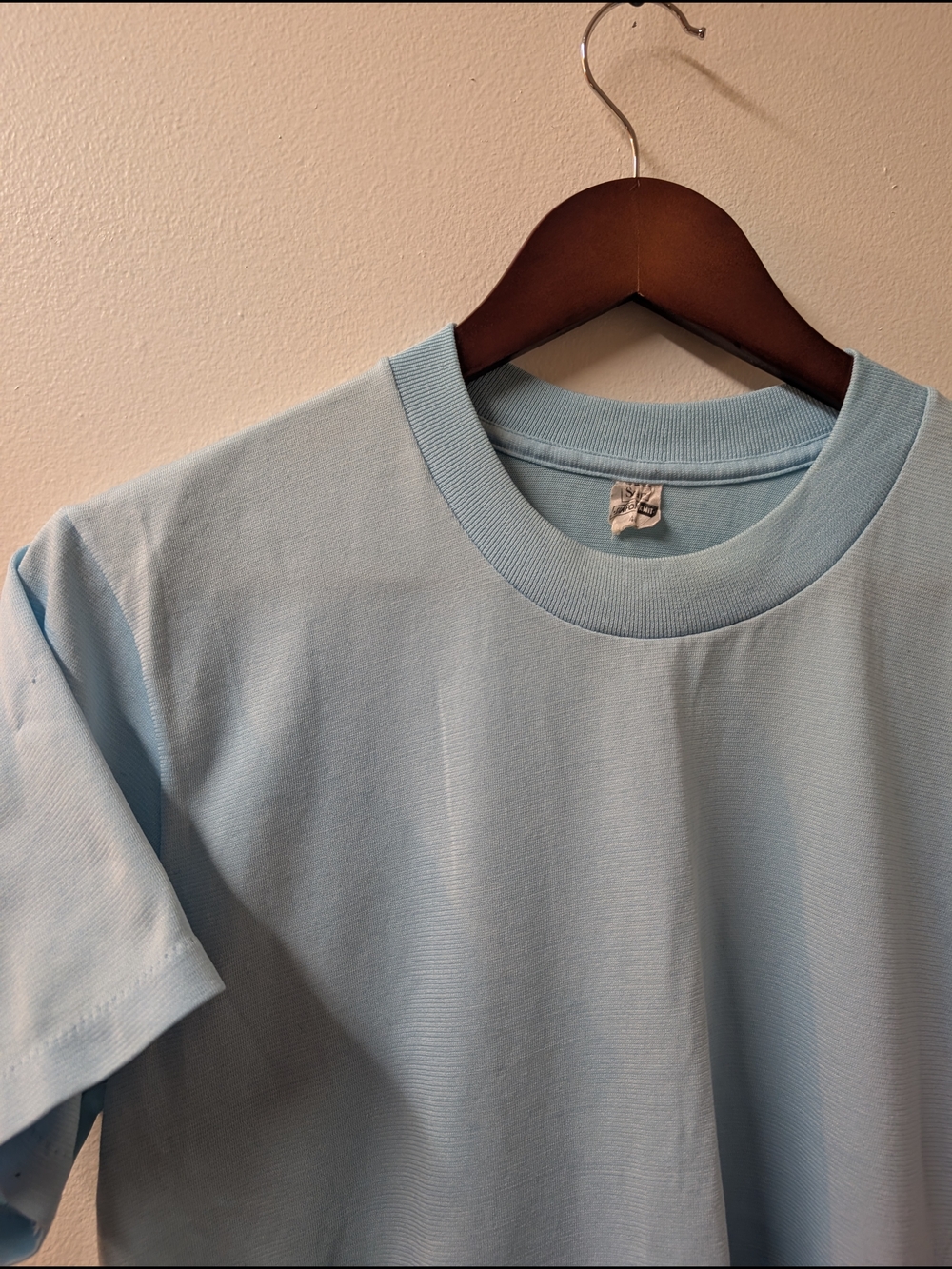 Vintage Sears Sanforknit Light Blue T-shirt Size 40/Med